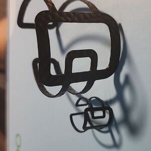 Sleek Black Hammered Metal Cuff